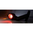 Lampa gabarit cu brat 190 lung, cotit la 45°, LED, 3 functii alba, rosie si galbena, stanga 12-36V, FT-140F-L Fristom