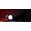 Lampa gabarit cu brat 190 lung, cotit la 45°, LED, 3 functii alba, rosie si galbena, stanga 12-36V, FT-140F-L Fristom