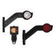 Lampa gabarit cu brat 190 lung, cotit la 45°, LED, 3 functii alba, rosie si galbena, dreapta 12-36V, FT-140 FP Fristom