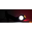 Lampa gabarit cu brat 190 lung, cotit la 45°, LED, 3 functii alba, rosie si galbena, dreapta 12-36V, FT-140 FP Fristom