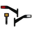 Lampa de gabarit cu brat 190mm, cotit la 45°, LED, 3 functii, dreapta FT-145-P Fristom