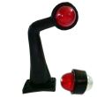 Lampa gabarit cu brat 195mm, cotit la 90°, LED, alb-rosie, 24V 1427