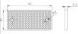 Catadioptru dreptunghiular cu gaura, rosu 90x40 DOB-034-C Fristom