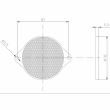 Catadioptru rotund cu surub -rosu fi78 DOB-039C A Fristom