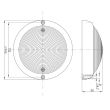Lampa interior plafon fi143 cu LED, cu intrerupator, cu 2 faze FT-160 BW Fristom