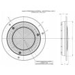 Lampa interior plafon fi215 LW511 incastrabila Horpol    