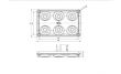 Lampa interior plafoniera, 120x75, 5 LED-uri, alba LWD 2154 Horpol