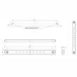 Lampa interior plafoniera 235x20 Slim Led Neon, dimabila 727 Dimming Neon WAS
