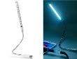 Lampa interior cu 10 LED-uri, cu cablu flexibil metalic si USB pt auto, laptop, etc