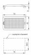 Lampa interior incastrabila 74x43 sofit FTP-143 Fristom 