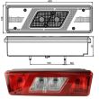 Lampa stop 400 x 139 Ford Transit Pick-up (2014 -> 18) dreapta MARS 510451