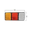 Lampa stop 330x140, 3 functii, LED, suport metalic, BK69097