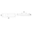Lampa stop 500x130 cu mufa laterala, dreapta Volvo FH/FM/FMX/NH/VM L1034191