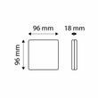 Lampa stop 96x96, 3 functii, 10 LED-uri, 12-24V, stanga, dreapta, cu catadioptru, TT.12015