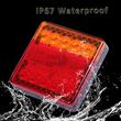 Lampa stop 96x96, 3 functii, 10 LED-uri, 12-24V, stanga, dreapta, cu catadioptru, TT.12015