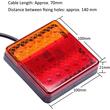 Lampa stop 96x96, 3 functii, 10 LED-uri, 12-24V, stanga, dreapta, cu catadioptru, TT.12015