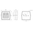 Lampa spate 99.6x93, 3 functii, LED, Neon, FT-122 Fristom 