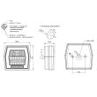 Lampa spate 99,6x93, 4 functii, LED, FT-121T Fristom 