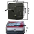 Lampa spate 100x95, 4 functii, iluminare numar, cablu, LED, dreapta, Glow DAFA TRS004R