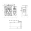 Lampa spate 101x121, 3 functii, dreapta, LED, W18UD 476 Was 