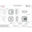 Lampa spate 108x102, 3 functii, LED, stanga/dreapta W146 1091 Was