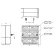 Lampa spate 110x102, 3 functii, dreapta, LT70 Promot