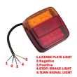 Lampa spate 110x105, 5 functii, iluminare numar, LED, stanga/dreapta H5-363PC