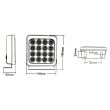 Lampa spate 115x140, 1 functie, mers inapoi, LED, SD6001-3