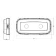 Lampa stop 117x 56, pozitie si frana, stanga/dreapta, Lampdemia W225 1481 R S1 2A Was