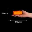 Lampa semnalizare 117x56, cu LED, Lampdemia W225 1481 2A Was