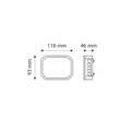 Lampa stop 118x93, 3 functii, LED, 12-24V, set 2 bucati, TT.12018-PAR