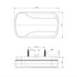 Lampa spate 120x70, 3 functii, LED Neon, stanga-dreapta, FT-350 Fristom
