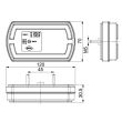 Lampa stop 120x70, 3 functii, LED Neon, Cleo, LZD 2790 Horpol