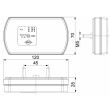 Lampa stop 120x70, LED, 3 functii, Carla, LZD2791 Horpol