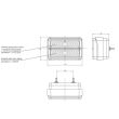 Lampa spate 120x80, 3 functii, Bobcat LT130 Promot