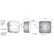 Dispersor lampa, 140x140, (pentru lampa LT2 .26600), A.41000 Wesem
