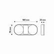 Lampa spate 160x76, stanga-dreapta, 4 functii, catadioptru, 12-24V, 18 LED-uri, JCB TT.12014L