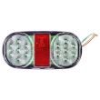 Lampa spate 160x76, 3 functii, catatdioptru LED, incolor, JCB SA95