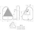Lampa spate 175x220, 5 functii, cu triunghi si ceata, dreapta FT-077 PPM Fristom