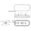 Lampa spate 185x75, 3 functii, LED, semnalizare dinamica, cu mufa tip TATA, FT-320-LED DI Bajonet Fristom