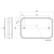 Lampa spate 200x130, LED, 5 functii, cu mers inapoi, FT-270 P NT COF Fristom