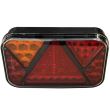 Lampa spate 200x130, LED, 6 functii, cu numar si ceata, cu mufa, FT-270 L TB PM Bajonet 5 pini Fristom