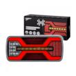 Lampa stop 220x100, 5 functii, LED Neon, 10-30V, cu mers inapoi si catadioptru reflectorizant, cablu 24cm, stanga-dreapta, X Spider, L2425 TruckLed