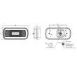 Lampa spate 220x100, 5 functii, cu mufa, LED, FT-130 NT PM Bajonet Led Fristom
