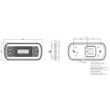 Lampa spate 220x100, 5 functii, cu ceata, LED, FT-130 NT PM Fristom