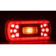 Lampa spate 220x100, 6 functii, cu ceata si numar, cu mufa, LED, FT-130 PM Bajonet Fristom