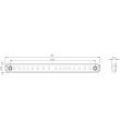 Lampa stop 232x20.6, LED, semnalizare, W230 1502 WAS