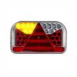 Lampa spate 240x140, LED, 5 functii, cu triunghi si iluminare numar, cu mufa, stanga, FT-170 L TB SPK Bajonet 5pin Fristom