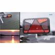 Lampa spate 240x140, LED, 6 functii, cu triunghi, ceata si mers inapoi, stanga, FT-370 L NT Fristom