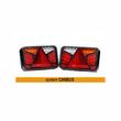 Lampa spate 240x140, LED, 6 functii, cu triunghi, ceata si mers inapoi, cu mufa, CANBUS, stanga, FT-370 L NT LED O BAJONET 6PIN 12V Fristom